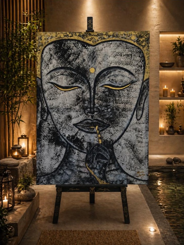 Obraz Katarzyny Królikowskiej „Budda - Energetyczne Zen”